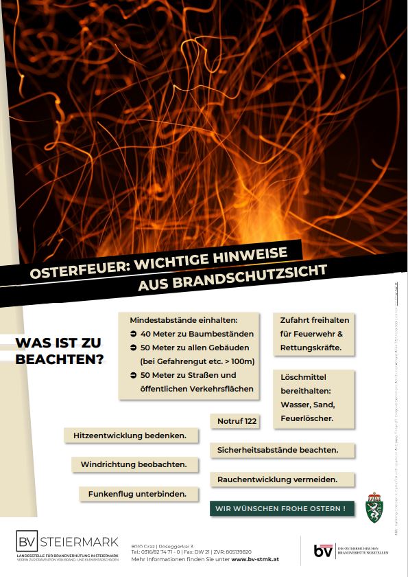 Brauchtumsfeuer Brandschutz