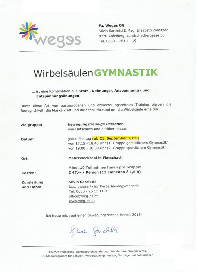 wirbelsaeule auschreibung