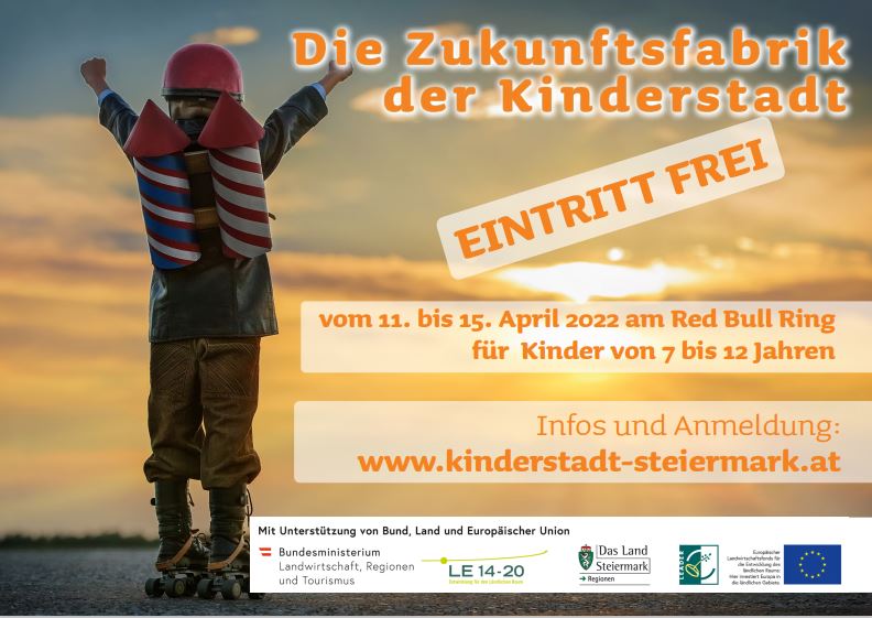 Die Zukunftsfabrik der Kinderstadt kommt wieder nach Spielberg