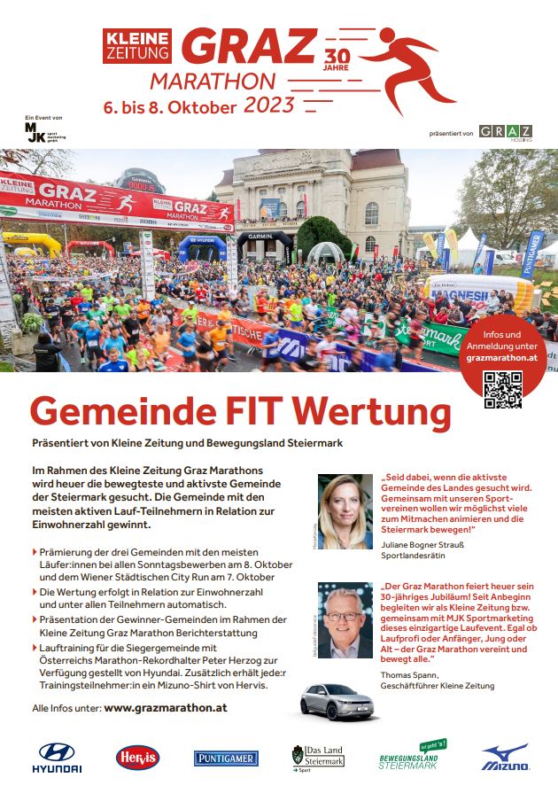 Gemeinde FIT Wertung beim Graz Marathon