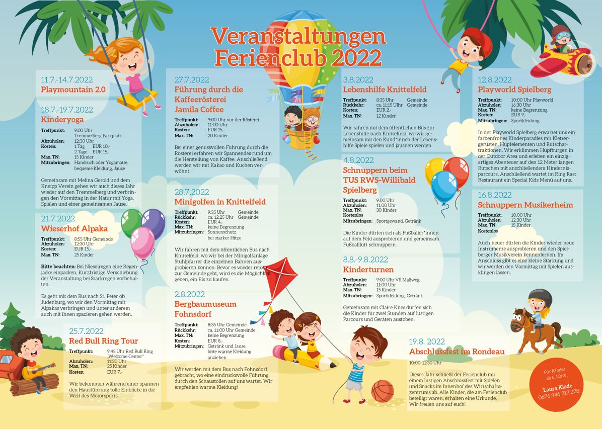 Ferienclub 2022 - bald geht es los!