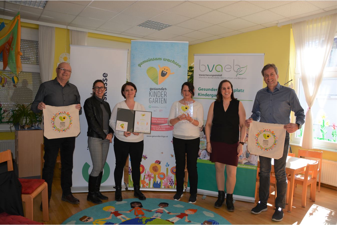 BVAEB & ÖGK-Gütesiegel für den Kindergarten Freizeitanlage Spielberg